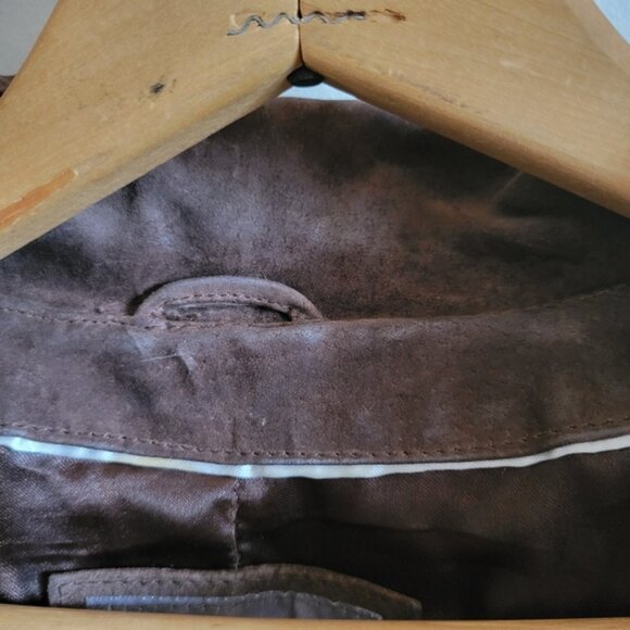 Vintage Wilsons Leather Bomber Moto Jacket Brown Suede Full Zip Medium M - Picture 13 of 13